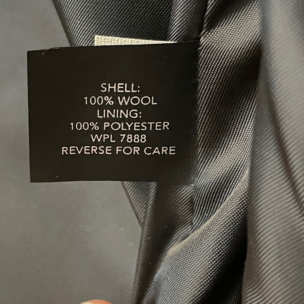 Michael Kors Black Wool Zip Snap Button Front Hooded Pocket Mid Knee Overcoat - Picture 10 of 11